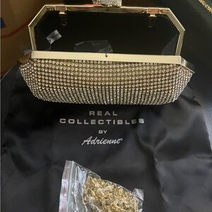 Adrienne Gold Glam Clutch